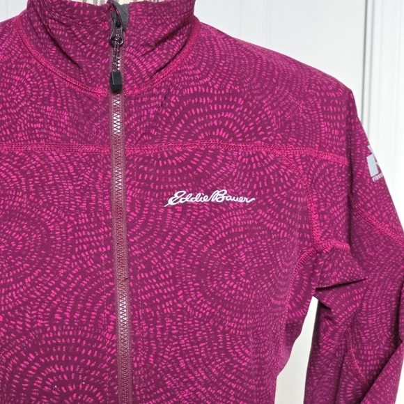 Eddie Bauer First Ascent Fushia Purple Print Women’s Sandstone Jacket Size S - Picture 5 of 7
